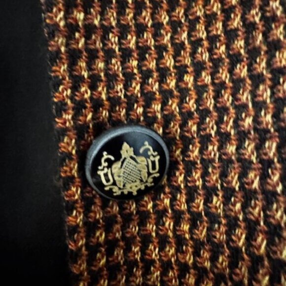 Vintage Monti Wool Tweed Checked Blazer Preppy Academia Autumn - Picture 7 of 10